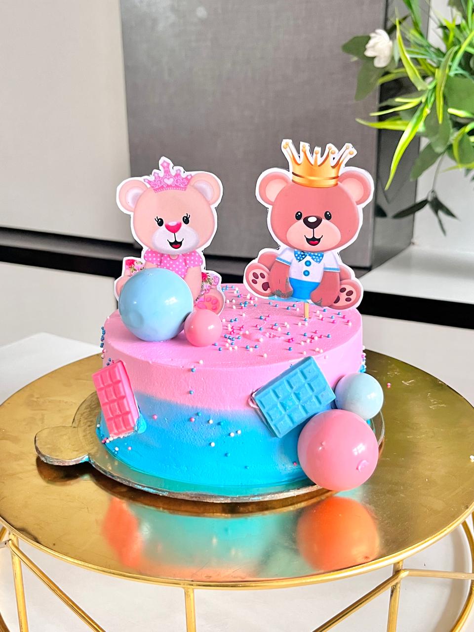 Bear buddies shower cake