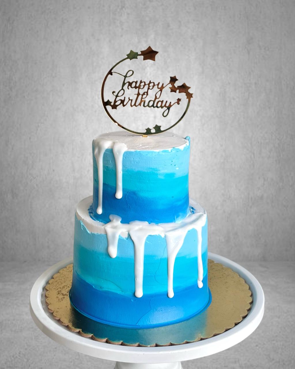 Frosted Indigo Flower  