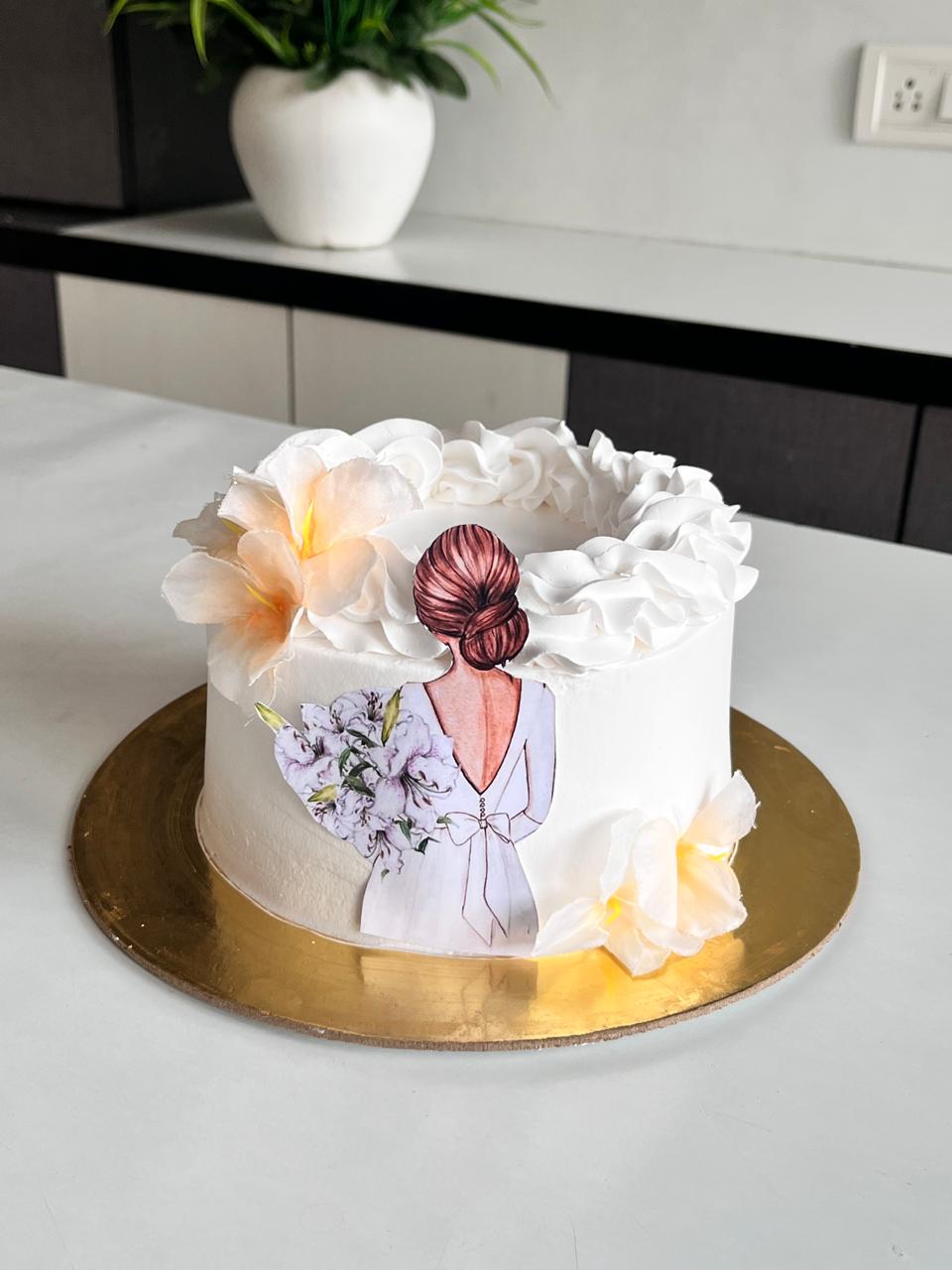 Petal princess cake